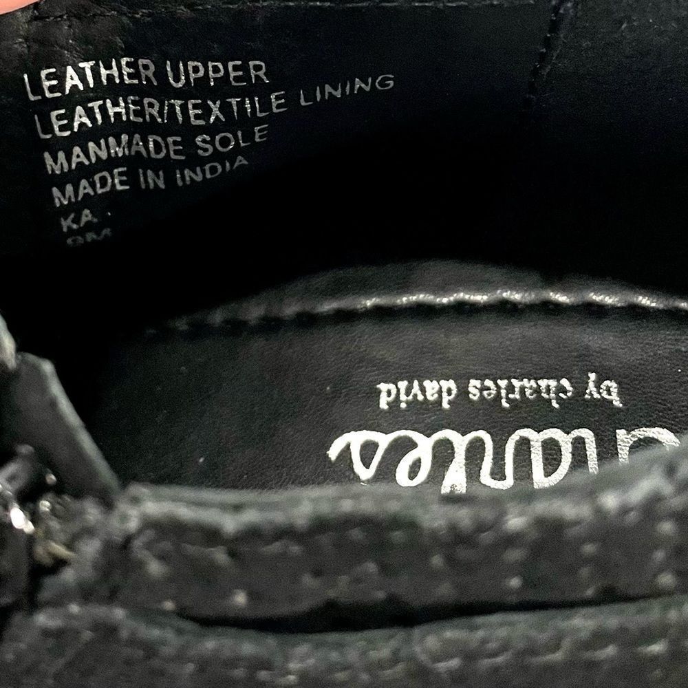 Charles By Charles David Black Wrap Booties Leath… - image 4